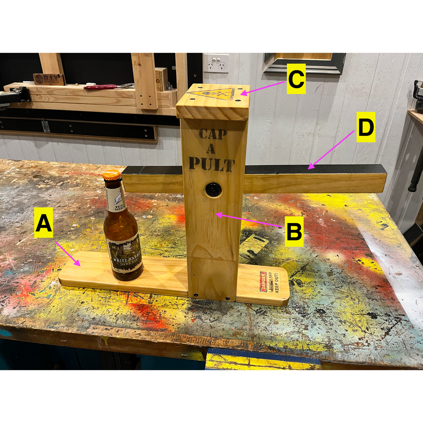 Image showing parts of the beer bottle opener