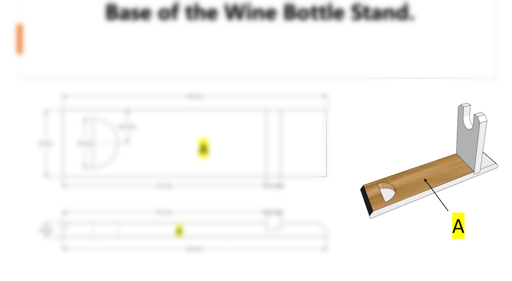 Image of Wine Bottle Stand SketchUp Plans