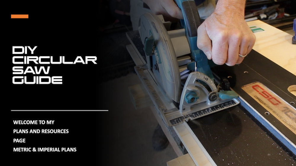 Cover Page for the Metric and Imperial Plans for the Circular Saw Guide