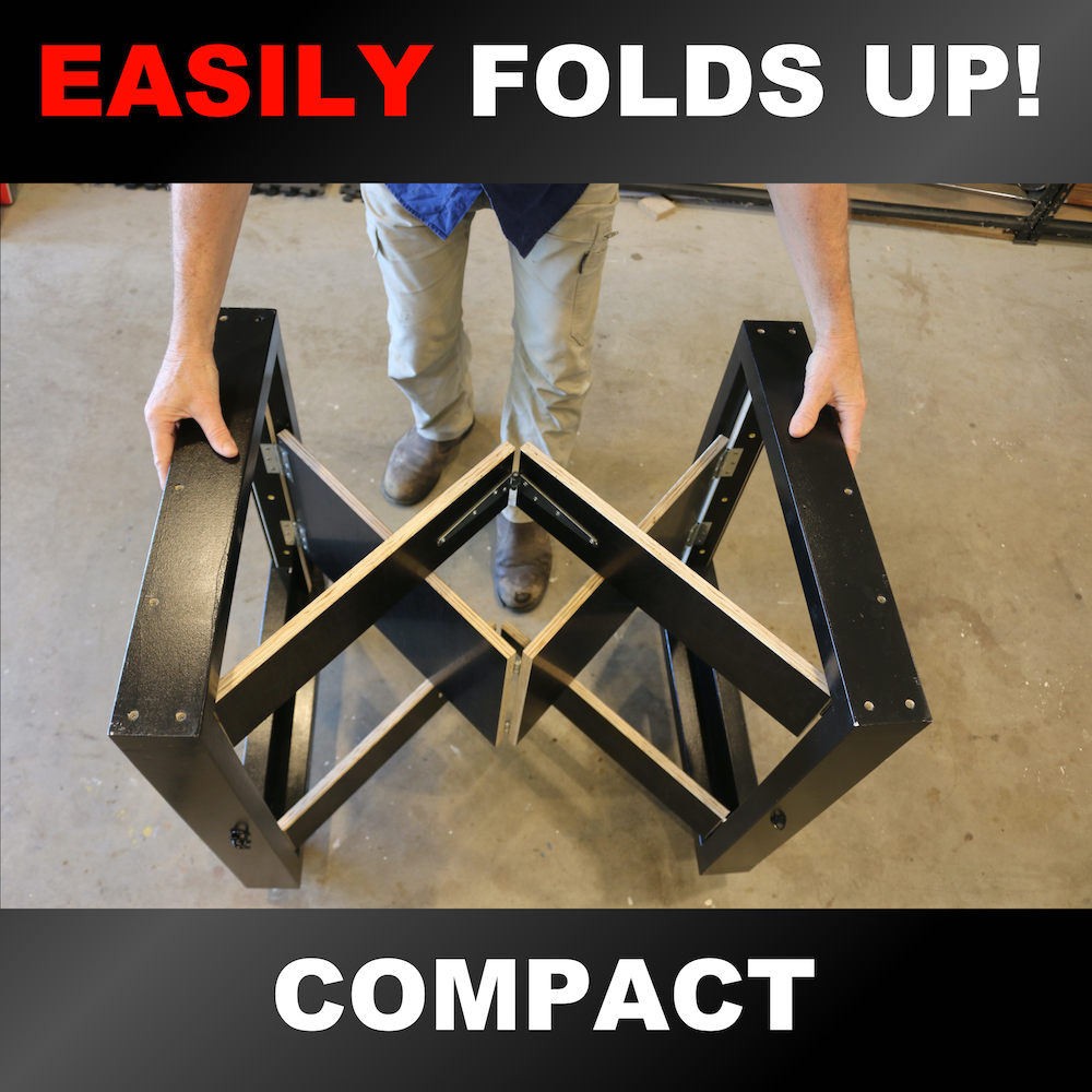 Folding Workbench Easily Folds