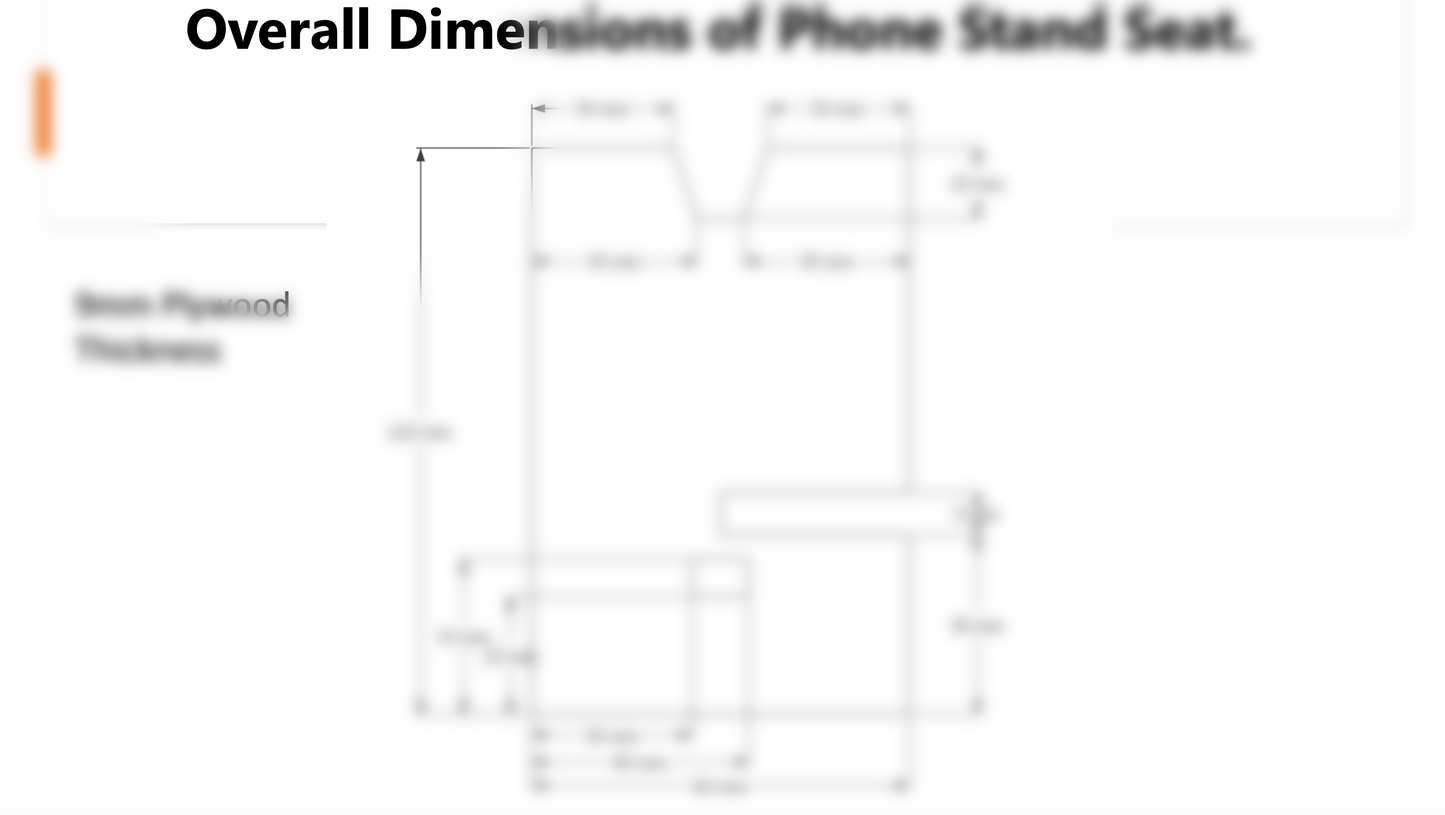 Mobile Phone Stand SketchUp Plans