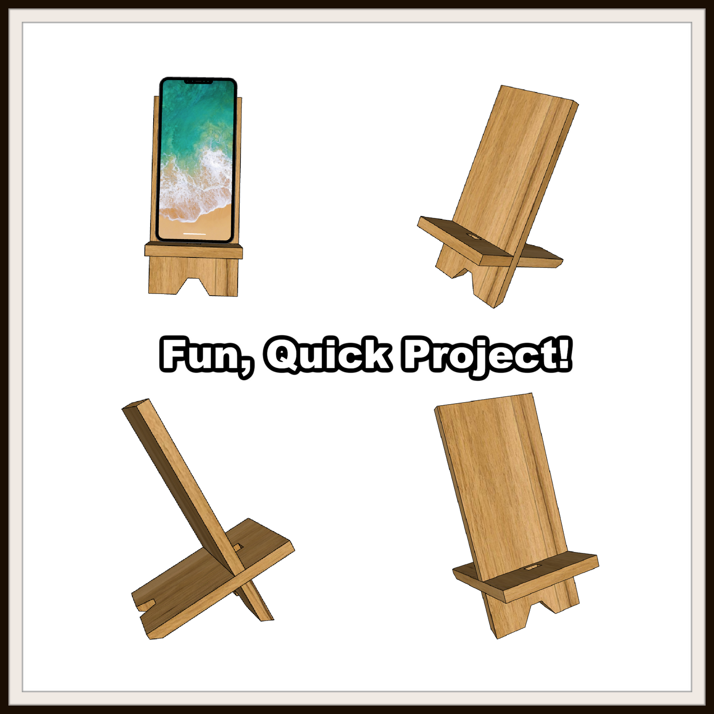 Four angles of the Mobile Phone Stand