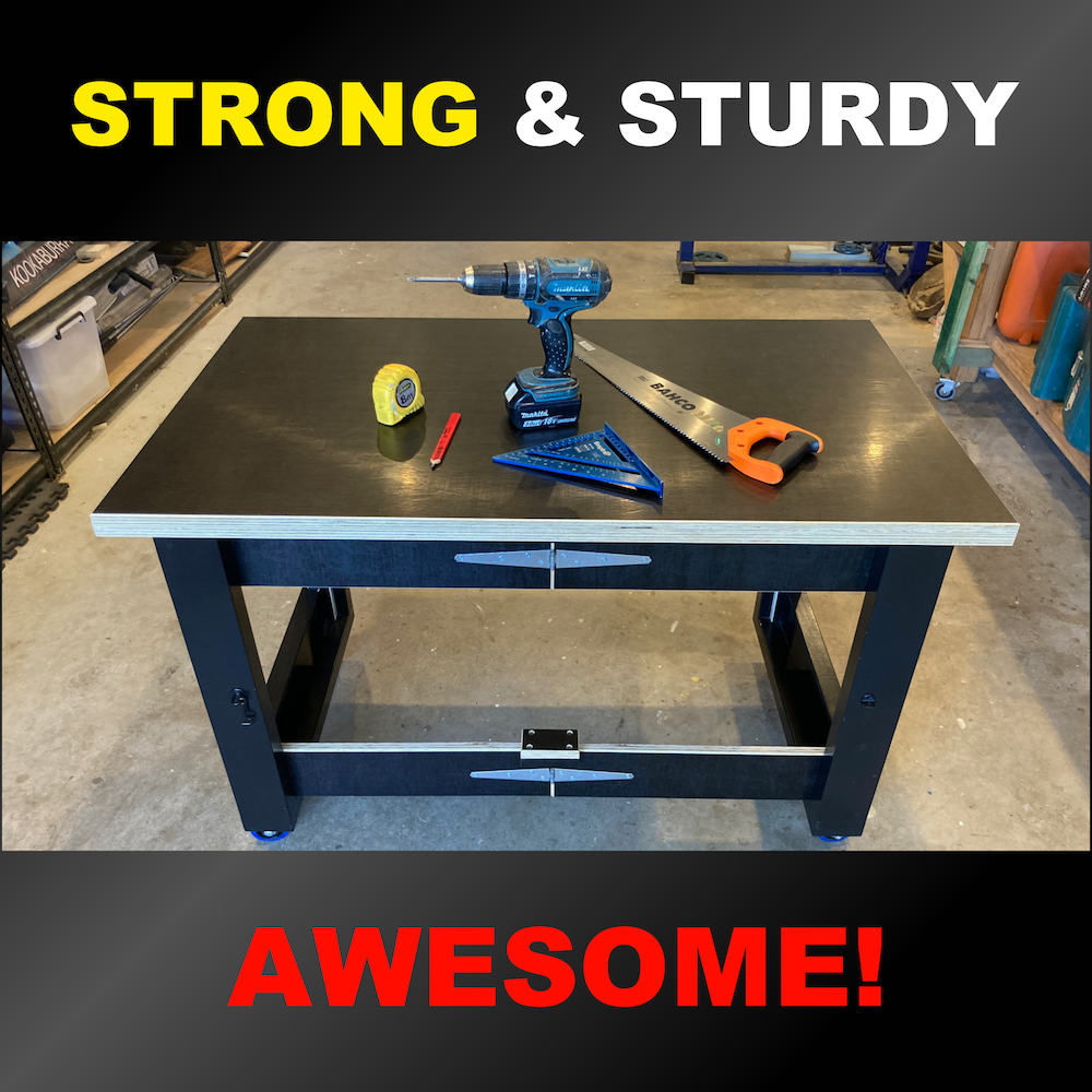 Image of Strong and Sturdy Folding Workbench