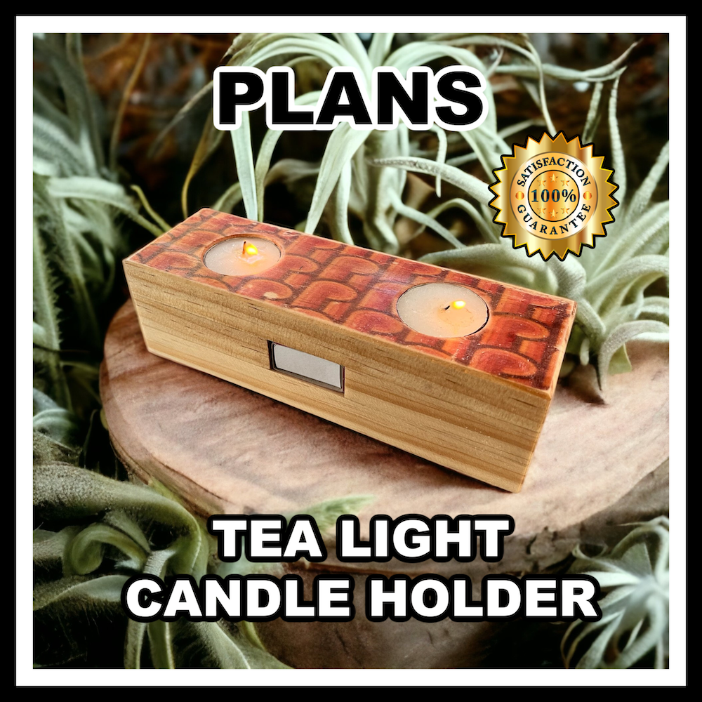 Image of Tea Light Candle Holder Plans