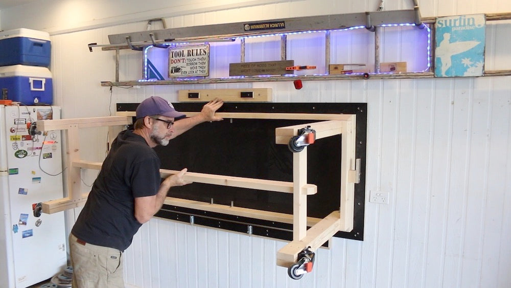 Image of Wall Mounted Workbench on Wall