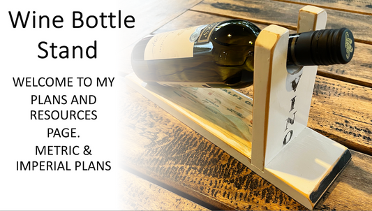 Cover Page of Wine Bottle Stand Metric & Imperial Plans