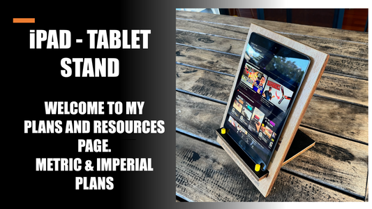 Image of the Cover Sheet to the Tablet Stand Plans