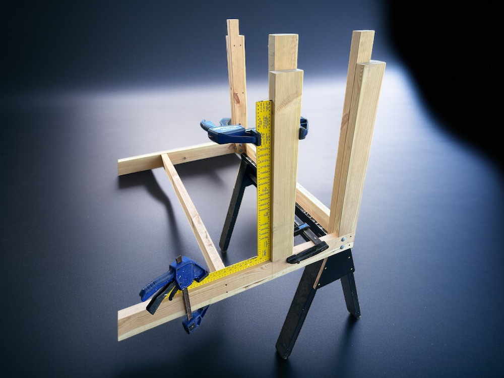 Miter Saw, Table Saw, Flip-Top Workbench