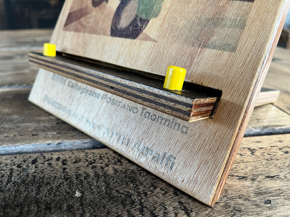 Image showing the image transfer on the bottom of the Tablet Stand