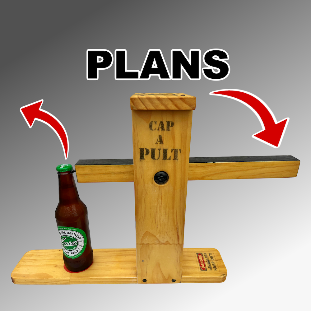 Image of CapaPult Bottle Opener Plans