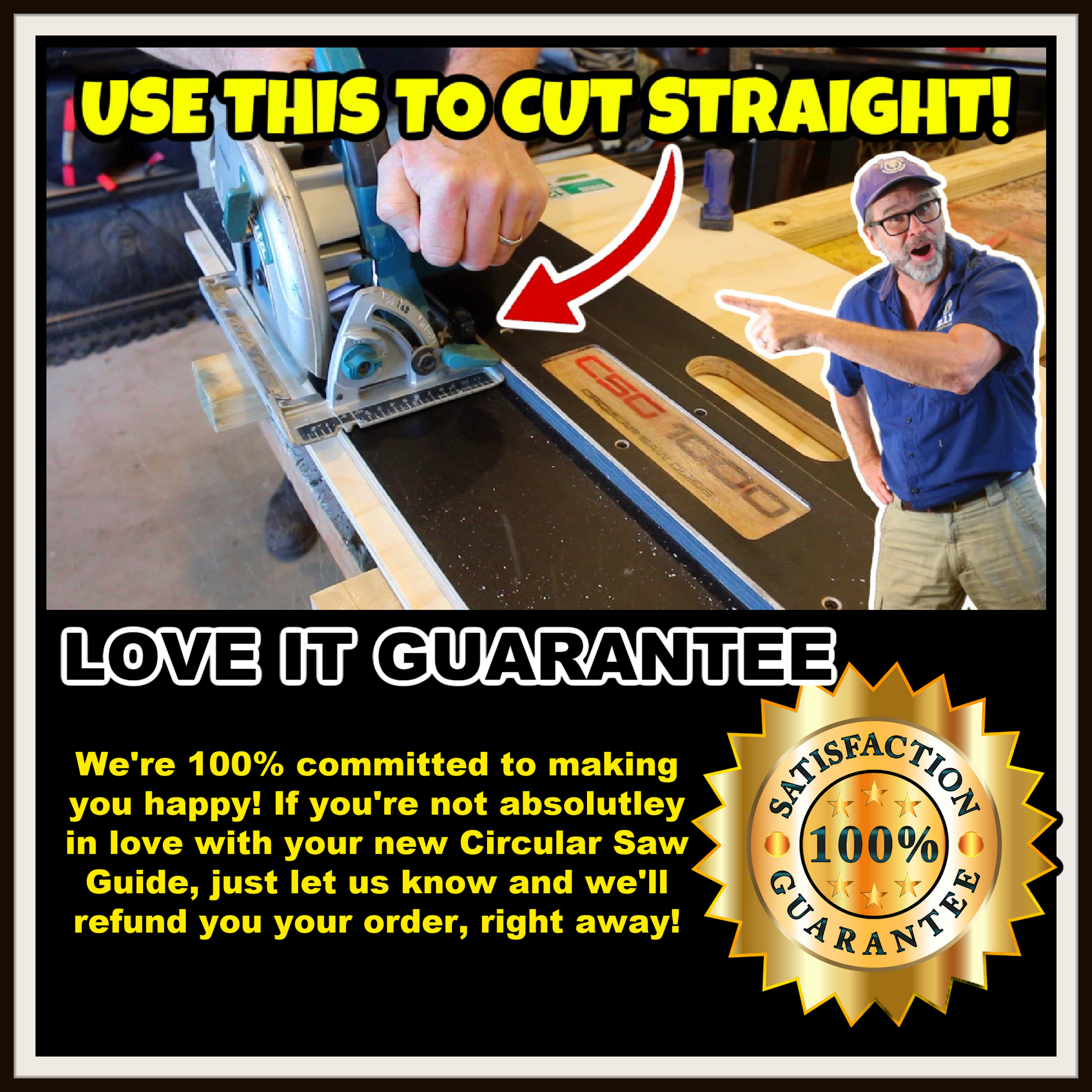 Image of the CSG1000 Circular Saw Guide Guarantee