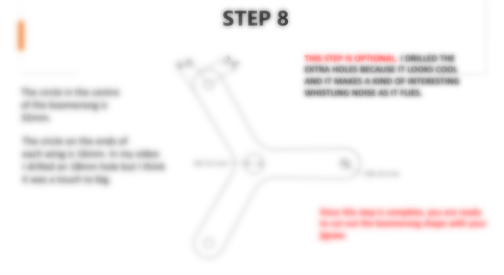 Image of DIY Boomerang SketchUp Plan