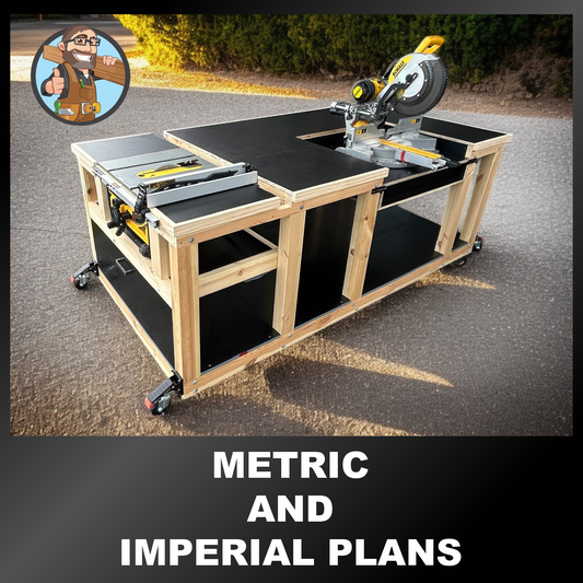 Miter Saw, Table Saw, Flip-Top Workbench