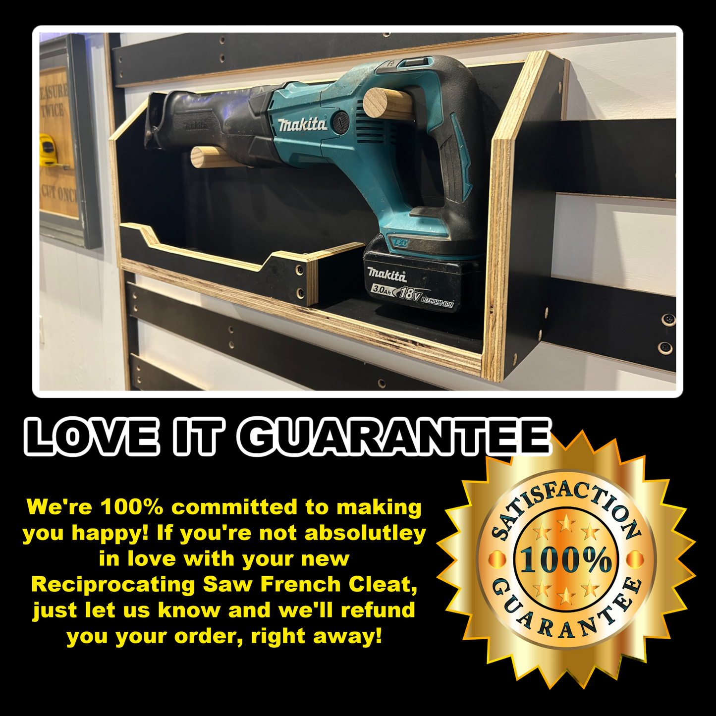 Reciprocating Saw French Cleat Plans