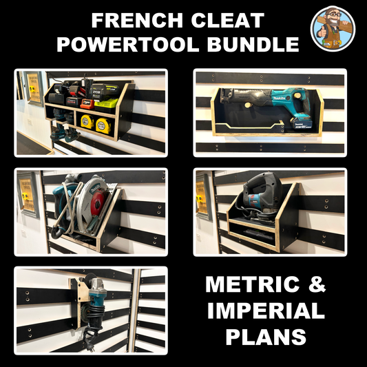 French Cleat Power Tool Bundle Plans