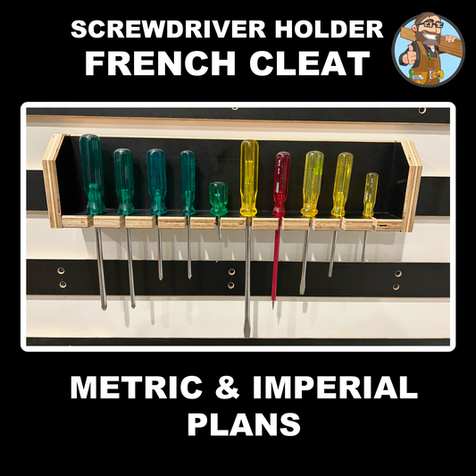 Screwdriver Holder French Cleat Plans
