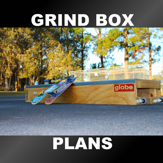 Image of the Grind Box with two skateboards