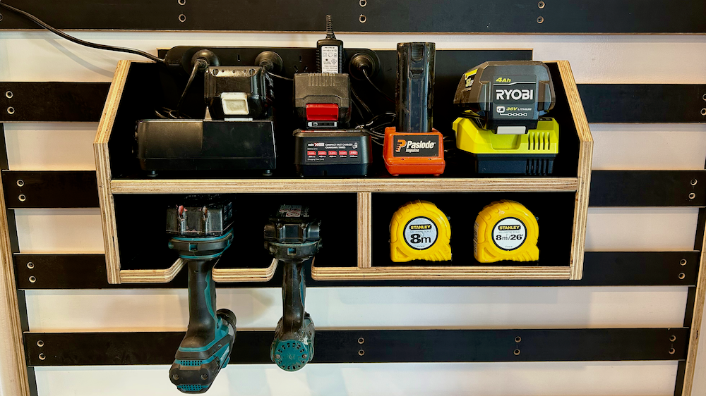 Drill and Battery Storage French Cleat Plans