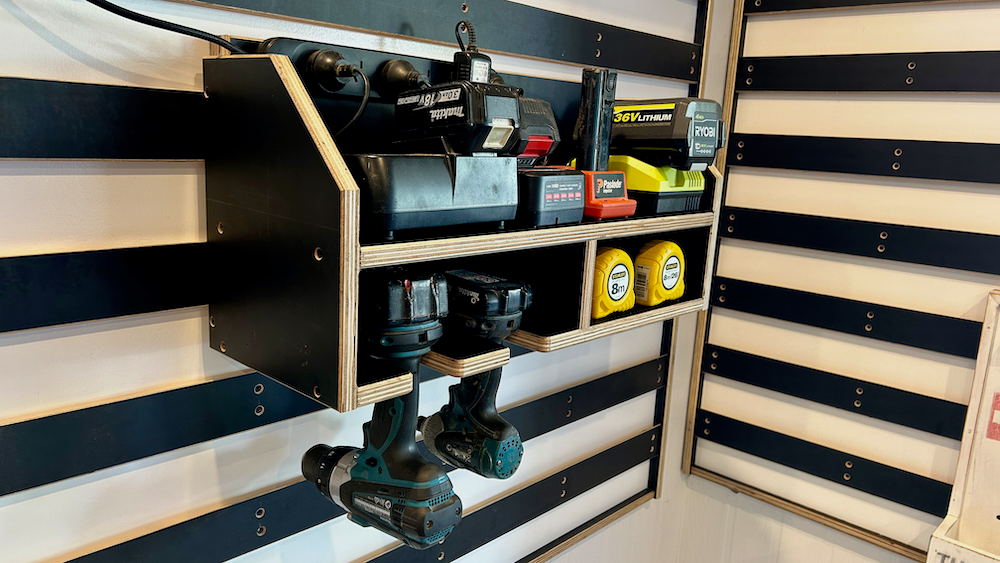 Drill and Battery Storage French Cleat Plans