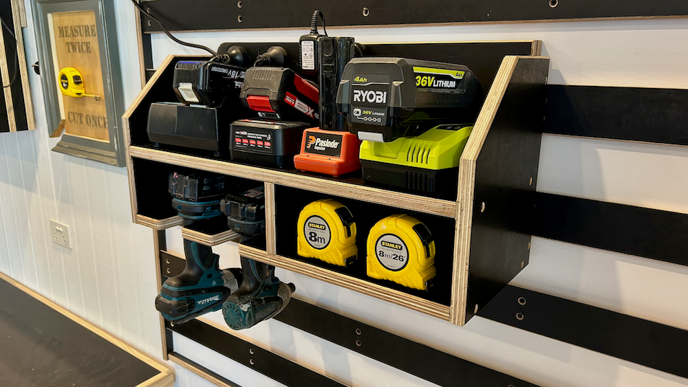 Drill and Battery Storage French Cleat Plans