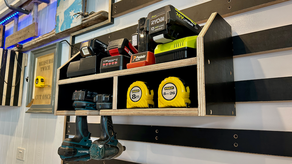 Drill and Battery Storage French Cleat Plans
