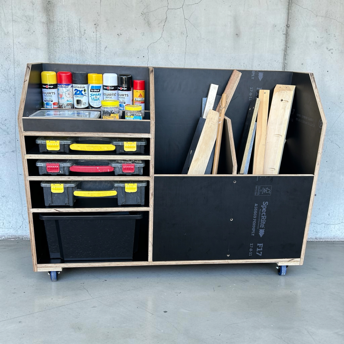 Scrap Wood Storage Cart Plans