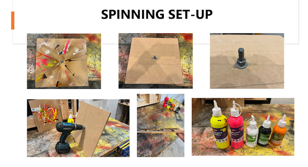Spin Art Components for the DIY Boomerang