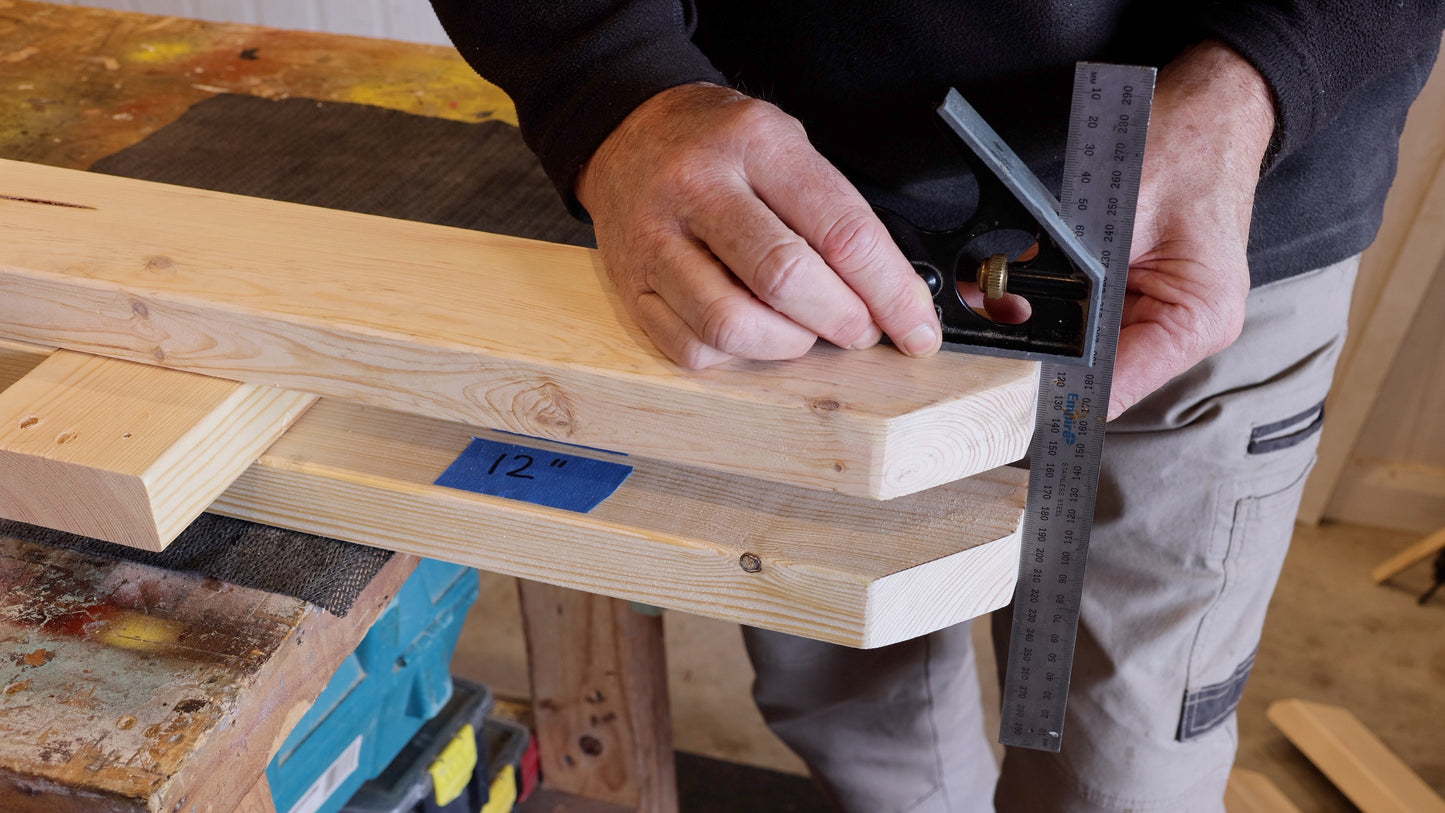 DIY image of the arbor being built