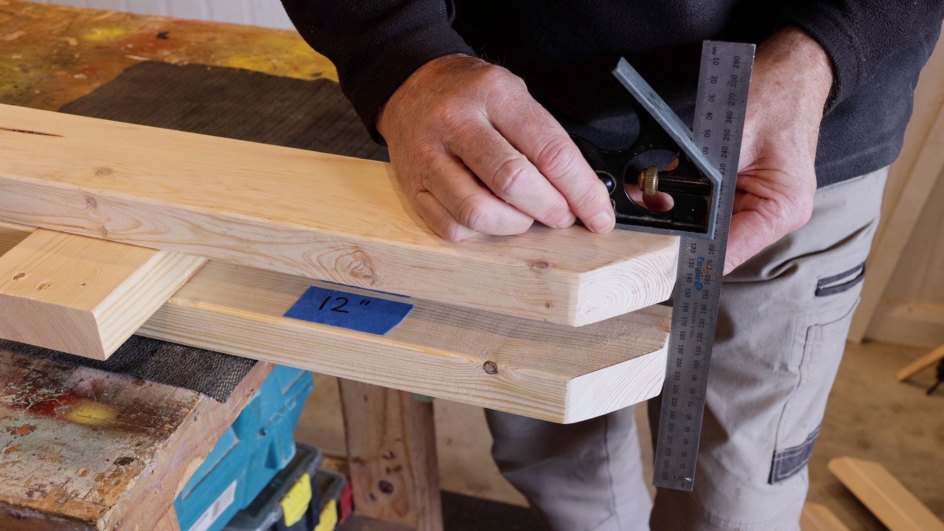 DIY image of the arbor being built
