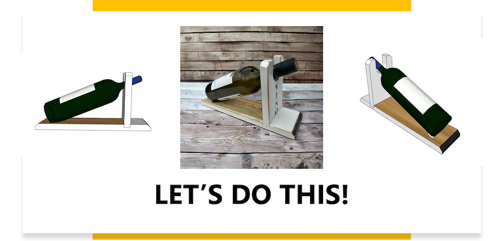 Image of Wine Bottle Stand SketchUp Plans
