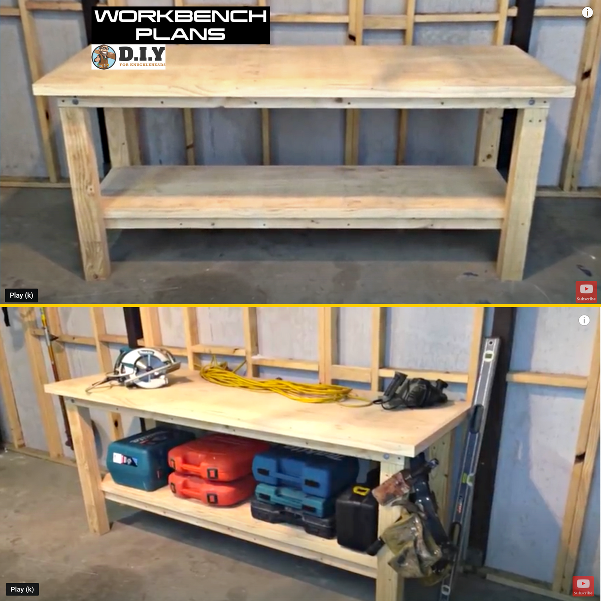 Shed Workbench Diy